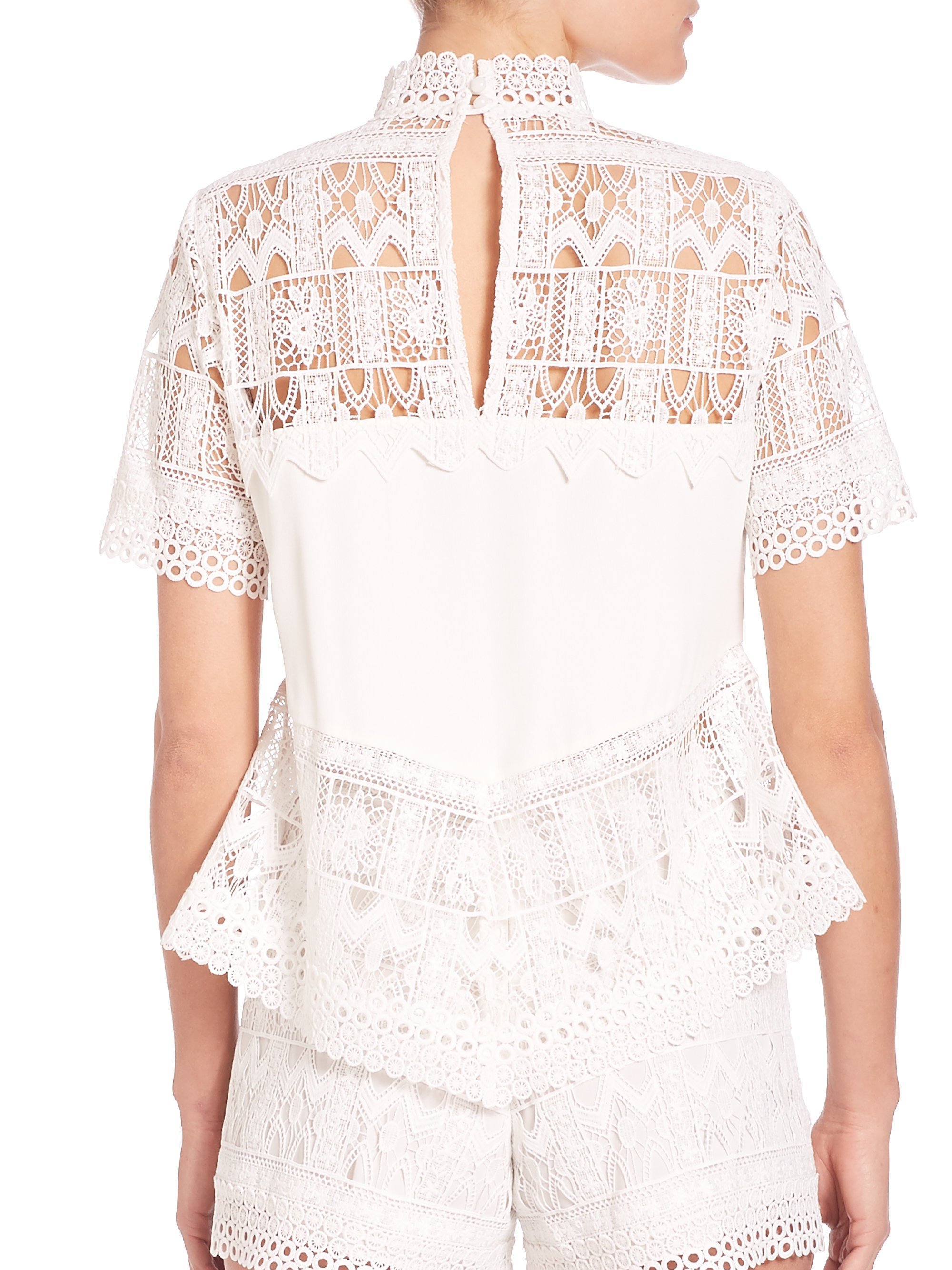 lace eyelet top